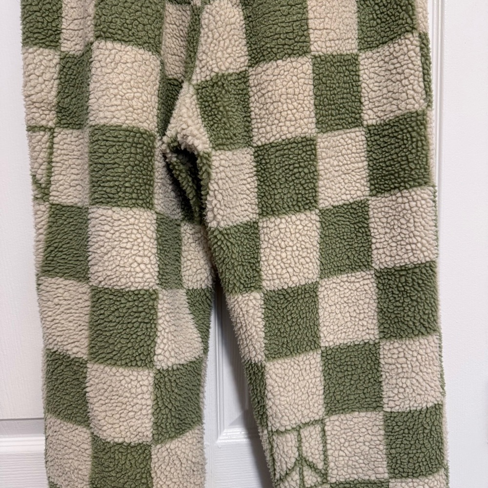 Saturdays NYC Green and White Polar Fleece Serai Trousers - Size large - Picture 11 of 14